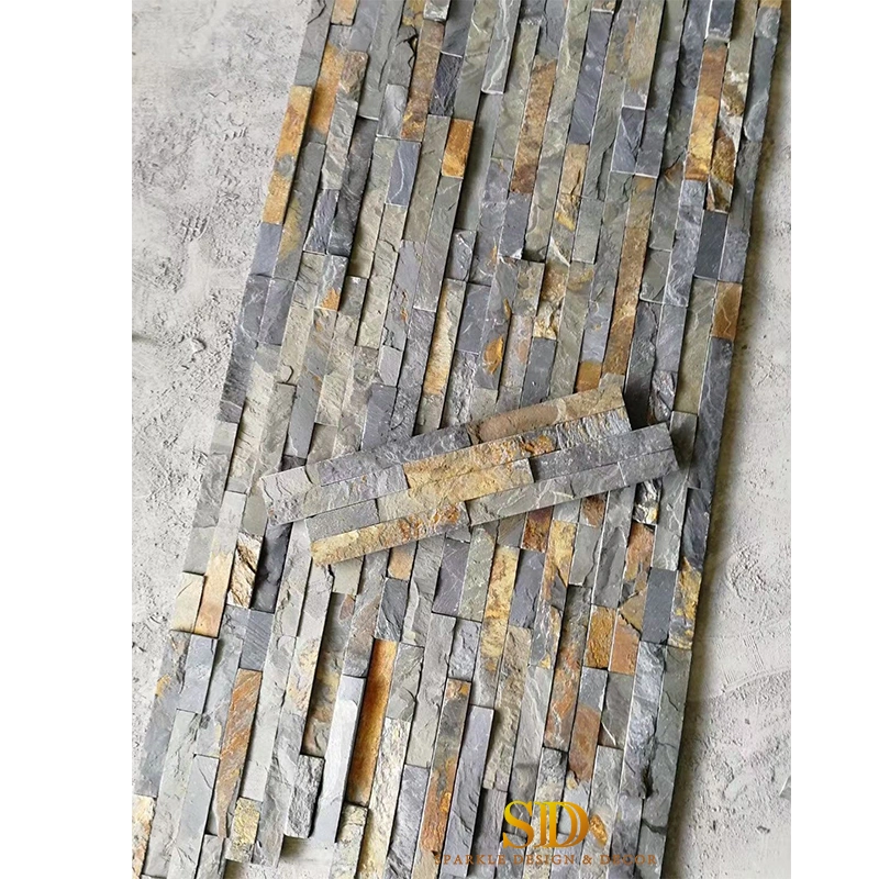 China Wholesale Factory Price Rusty Culture Stone Ledge Stone for Exterior Wall Decor