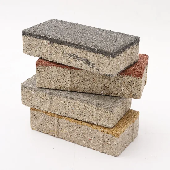 Mattone per pavimentazione quadrata permeabile per parco di pane colorato a prezzo economico